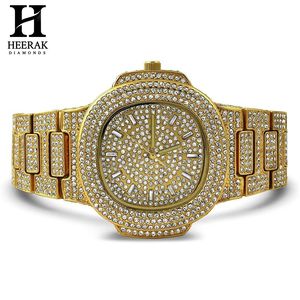 นาฬิกาข้อมือผู้ชายแบบ Iced Out Diamond หน้าปัดใหญ่ ประดับเพชรแบบ Pavé พร้อมตัวบอกเวลาแบบ Baguette นาฬิกาข้อมือหรูหราสไตล์ฮิปฮอปแบบสั่งทำพิเศษ - Product Image 1
