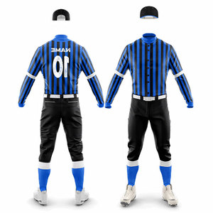 Tenue de softball pour hommes, uniforme respirant de sport, couleur unie, plusieurs designs, ensemble personnalisé pour joueurs d'équipe athlétique - Product Image 4