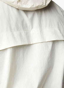 Veste coupe-vent blanche à capuche pour homme, style sportif, demi-zip, en polyester, pour le printemps - Product Image 5