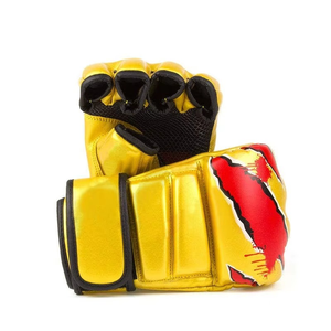 Gants de boxe MMA XERET SPORTS avec logo personnalisé, en cuir PU durable, fermeture auto-agrippante pour le poignet, usage adulte, antidérapants, équipement de combat - Product Image 2