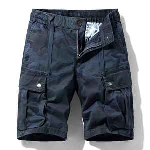 Summer Men <b>Camouflage</b> Cotton <b>Cargo</b> Shorts Men's Fashion Multi-pocket Casual Shorts Pants Outwear Breathable Joggers Shorts Male - Product Image 1