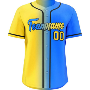 เสื้อเบสบอลพิมพ์โลโก้ตามสั่ง แห้งเร็ว เสื้อซอฟต์บอลเปล่าสำหรับผู้ชายและผู้หญิง เสื้อเจอร์ซีย์ซอฟต์บอลแบบซับลิเมชั่น เสื้อเบสบอลแบบซับลิเมชั่น - Product Image 2