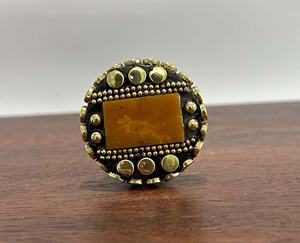 Meilleur design de cuisine rectangulaire jaune de style classique Bouton de tiroir unique avec chaînes et points pour décoration de bureau à domicile - Product Image 4