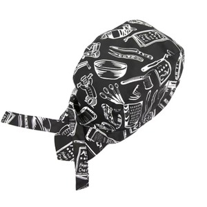 Gorro de Chef Estilo Japonés 3Starsexperts RTS, Gorro de Sarga Negro Unisex con Cierre a Presión, Manga Corta, Accesorios para Uso en Restaurantes y Bares - Product Image 2