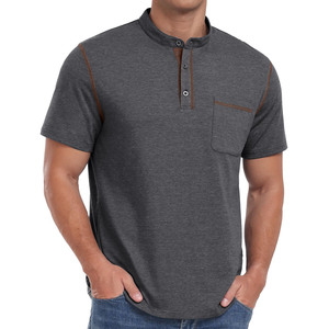 T-shirts pour hommes en coton bio 100% premium, coupe classique, manches courtes, anti-rides, respirants. - Product Image 6