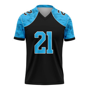 Camiseta de fútbol sublimada Panther 44 Purple para hombre, manga corta, absorbe la humedad, ajuste regular, ropa para todas las estaciones - Product Image 1