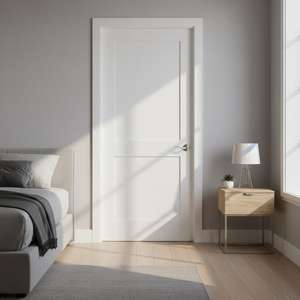 Puerta Principal de Madera Compuesta Ecológica Minimalista de Vietnam, Impermeable, Anti-Termitas, Acabado Completo en WPC, Película de PVC con Grano - Product Image 6