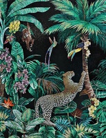 Mosaïque murale en verre sur mesure OEM ODM, design moderne, découpée à la main, pour hôtel, villa, chambre, salon, salle à manger, style parquet