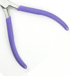 Herramienta para Extensiones de Cabello Harmony, Alicates de Acero Inoxidable para Abrir y Cerrar Anillas y Cuentas, Color Azul Púrpura - Product Image 5