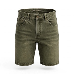 Compre al por Mayor Pantalones Cortos Bermuda de Algodón Lavado para Hombre, Cintura Media, Cierre de Botones, Estilo Casual, con Bolsillos, de BD - Product Image 1