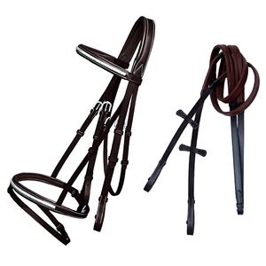 Bridon de cheval en cuir de luxe tendance avec rênes en acier inoxydable et caoutchouc respirant – Accessoire équestre – Prix usine - Product Image 2