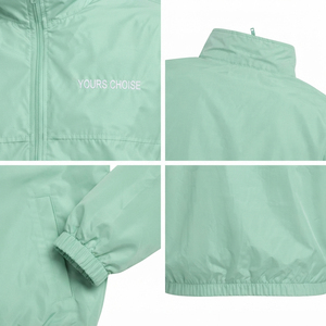 OEM Custom Embroidered Logo Men's Stand Collar Windbreaker <b>Jacket</b> Lightweight Nylon <b>Jackets</b> Men Waterproof <b>Racer</b> <b>Jackets</b> - Product Image 6