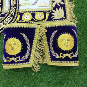 Delantal Masónico Personalizado de Piel de Cordero para Regalia Masónica, Delantal de Guardas Provinciales con Rosetas, Estuche para Regalia Masónica - Product Image 2