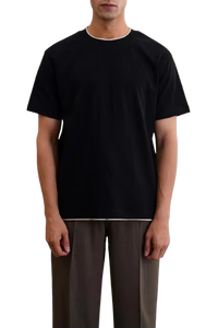 Camiseta Casual Personalizada para Hombre, Cómoda, de Algodón Suave, Lisa, Elegante, para Uso Diario, Nuevo Diseño, Proveedor al por Mayor - Product Image 3