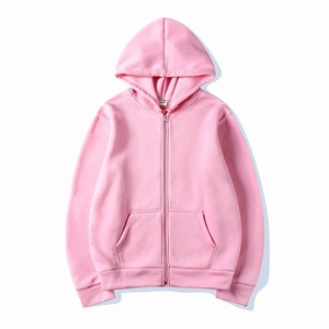 Sweat-shirt à capuche zippé pour homme, couleur unie, en polaire, décontracté, pour l'automne, coupe ample, manches longues, 2027 - Product Image 3
