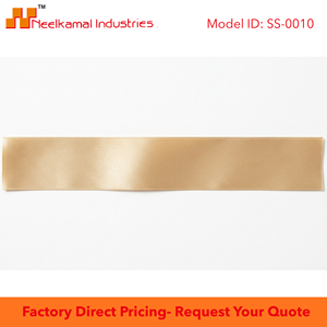 Cinta de Satén de una Cara de 25 mm Color Champán de Neelkamal Industries para Envolver Regalos Elegantes, Lazos de Boda y Decoración de Empaques - Product Image 6