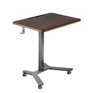Bureau debout réglable en hauteur avec roulettes, poste de travail mobile assis-debout pour ordinateur, 28,2 x 20,5 pouces - Product Image 1