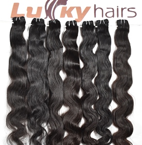 100% Body Wave Raw Bundle Styles Indiens Lâche Vague Profonde Haute Qualité Naturel En Gros Double Dessiné Cheveux Humains Extensions Vierges - Product Image 3