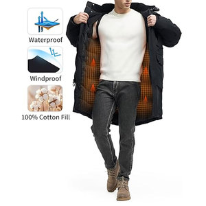 Winter Coats for <b>Men</b> <b>Long</b> Down Puffer <b>Jacket</b> Water Resistant Warm Thick Insulated Parka Cold Weather Outerwear - Product Image 4