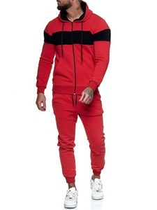 Sudadera con Capucha de Compresión Dry Fit con Diseño de Paneles en Contraste, Ropa Deportiva al por Mayor, Conjuntos de Jogger para Hombre, Trajes Deportivos para Gimnasio - Product Image 4