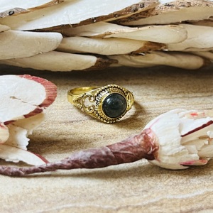 New Arrival Handmade Brass <b>Ring</b> Labradorite Filigree Gold Plated <b>Statement</b> <b>Ring</b> Vintage Dainty Style Wholesale <b>Ring</b> For Women - Product Image 3