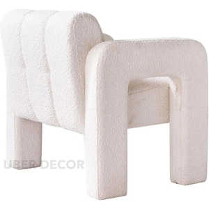 Avira Regal Boucle เก้าอี้สำหรับห้องนอนพร้อมส่ง - Product Image 3