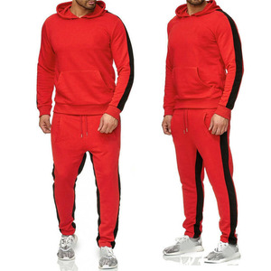 Ensemble de survêtement d'hiver personnalisé à capuche pour hommes, couleur unie, vente en gros, vêtements de sport athlétiques pour la gym, la course et l'entraînement - Product Image 5
