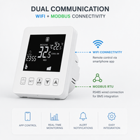 Termostato de pared modular HY08AC Tuya, 24V, 0-10v, 3 ventiladores, bobina de velocidad, habitación, con Alexa y Google Home