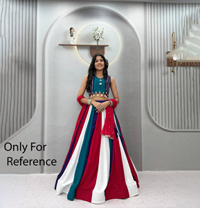 Nuevo y Hermoso Lehenga Choli para Navratri, Lehenga Choli Tradicional India, Lehenga Choli de Diseñador, Lehenga Choli de Algodón, Lehenga para Navratri - Product Image 1