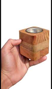Quemador de incienso de madera hecho a mano con tapa de latón, decoración aromática para el hogar, uso durante todo el año para aromaterapia, decoración del hogar. - Product Image 3