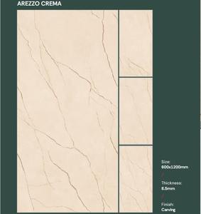 Nouvelles dalles en porcelaine polie effet marbre brillant 600x1200mm, texture marbre pour sols et murs intérieurs. - Product Image 3