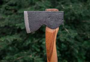ขวานเหล็กตีมือ STEEL CRAFT INTERNATIONAL รุ่น Mountains to sea AXE 12 ด้ามจับรูปไข่สลักลาย สำหรับงาน DIY เกรด ODM - Product Image 4