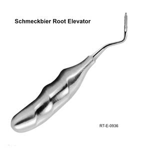 Élévateur de racine dentaire manuel ergonomique Seldin droit en acier inoxydable argent/noir certifié CE par Roboz Tech Pakistan - Product Image 6
