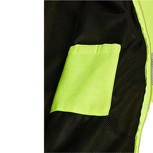 Sweat à capuche haute visibilité avec fermeture éclair, bande réfléchissante de haute qualité, tissu polyester, pull pour homme, vêtements de sécurité réfléchissants ANSI - Product Image 5