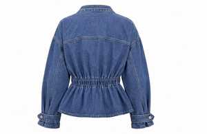 เสื้อแจ็คเก็ตยีนส์ผู้หญิง คอวี แขนยาว ติดกระดุม - Product Image 6