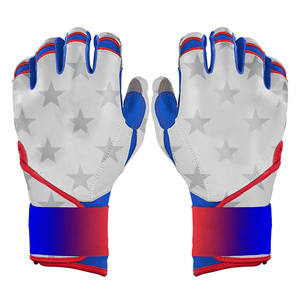 Gants de frappe de baseball à manchette longue, professionnels, durables, protection des mains, gants de frappe de softball en cuir Cabretta pour hommes - Product Image 6