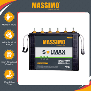 Top-Rated Dealer Offers Excellent Quality MASSIMO 220Ah 12V <b>Tall</b> Tubular Lead Acid Batteries for Solar and Inverter Usage - Product Image 3