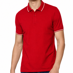 เสื้อโปโลผู้ชายรุ่นใหม่ปี 2026 – ผ้าถักจากฝ้าย 100% แห้งเร็ว แขนสั้น สีพื้นพรีเมียม โลโก้สั่งทำได้ สไตล์ลำลอง - Product Image 3