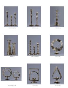 Support de bougie décoratif en métal artisanal, design moderne, fournitures pour la gestion d'événements, objet de décoration de comptoir, haute qualité - Product Image 6