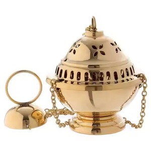 Orthodox Thurible Censer Hanging Chain Large Church Incense <b>Burner</b> Religious Ceremony Altar Decor Handmade Brass Carton - Product Image 5