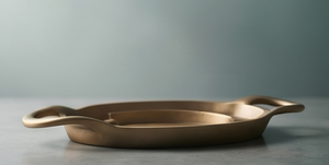 Bandeja de Servicio Ovalada de Aluminio Fundido Directo de Fábrica, Diseño de Múltiples Niveles con Divisiones, Plato para Exhibición de Alimentos, Suministro para Hoteles y Restaurantes - Product Image 3