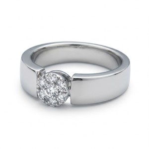 Anillo de Diamantes de Platino Simple y Elegante, Anillo de Boda, Joyería de Compromiso, Certificado IGI, 10 Gramos, Brillo Intenso, Clásico y Lujoso - Product Image 2