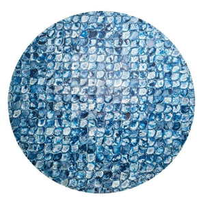 Sous-plat de mariage glamour avec incrustation de coquillages MOP pour la décoration de mariages d'hiver et les événements festifs élégants - Product Image 2