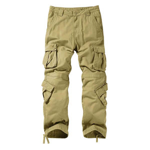 Pantalones cargo ideales para senderismo, camping o viajes, estilo pantalón cargo, tela de sarga suave lavada para un look clásico, pantalones cargo para hombre y mujer - Product Image 4