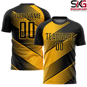 Ensemble d'uniformes de football personnalisés 100% polyester, maillot de football, kit d'équipe, séchage rapide, respirant, imprimé, manches courtes pour adultes - Product Image 5