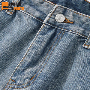 2026 Custom Print Men's Denim Pants High Quality Cotton <b>Light</b> Washed Baggy Plus Size Jeans Pant for Men's Baggy Pants - Product Image 4