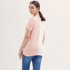 เสื้อยืดคอกลมแขนสั้นผู้หญิง ทรงปกติ ผ้าฝ้าย 100% สวมใส่สบายทุกฤดู - Product Image 4