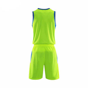 Latest <b>Design</b> Custom Made Printed Basketball Uniform 100% Polyester Breathable Quick Dry Unisex Sleeveless Summer Sportswear - Product Image 3