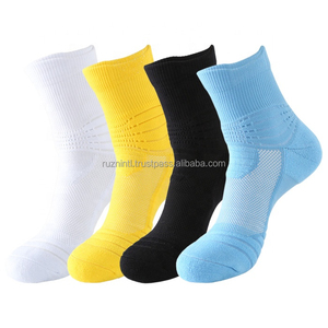 Durable Cotton Crew <b>Socks</b> with Breathable Knit Design and Reinforced HeelToe for <b>Long</b> Lasting Wear - Product Image 1
