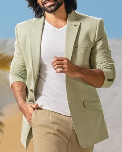 Men <b>Blazer</b> Plus Size Anti-Wrinkle Breathable Anti-Pilling Custom Tailored Slim Fit Business Suit Supplier - Product Image 5